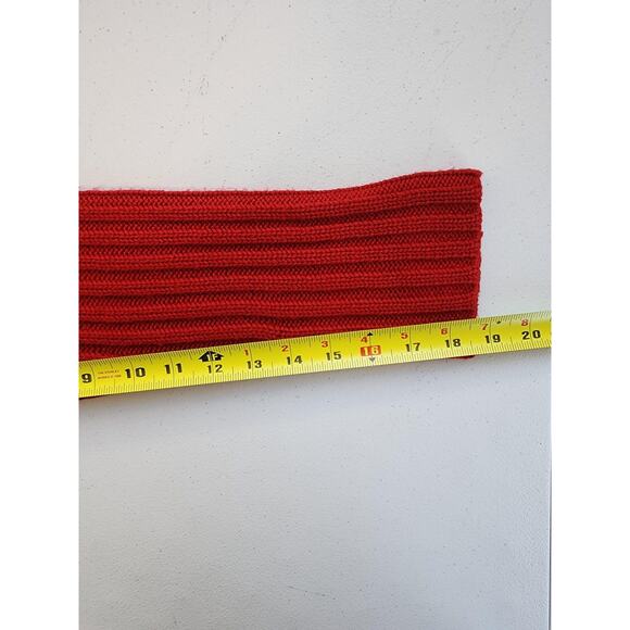 Vintage WilliSmith Sweater Womens Small Red Merino Wool Turtleneck Rib Knit 90s - Picture 7 of 10